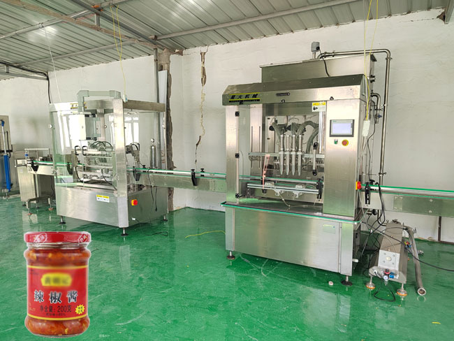 四川酱料灌装机设备客户案例实拍